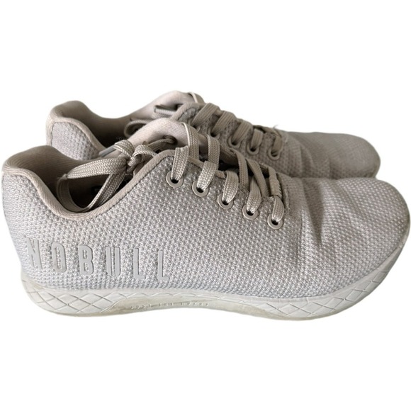NOBULL Shoes - NOBULL SuperFabric Trainer Sneakers Light Gray Cross Training Men's 6.5 Women 8
